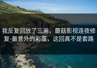 我反复回放了三遍，蘑菇影视连夜修复-最意外的彩蛋，这回真不是套路