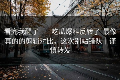 看完我醒了——吃瓜爆料反转了-最像真的的剪辑对比，这次别站错队｜谨慎转发