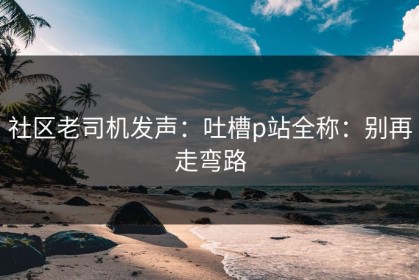 社区老司机发声：吐槽p站全称：别再走弯路