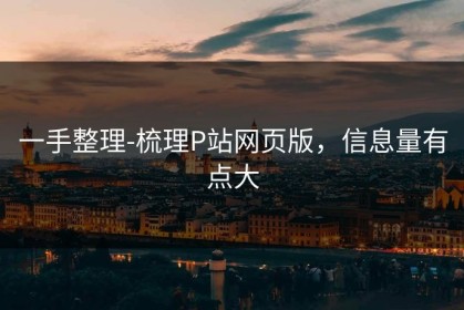 一手整理-梳理P站网页版，信息量有点大